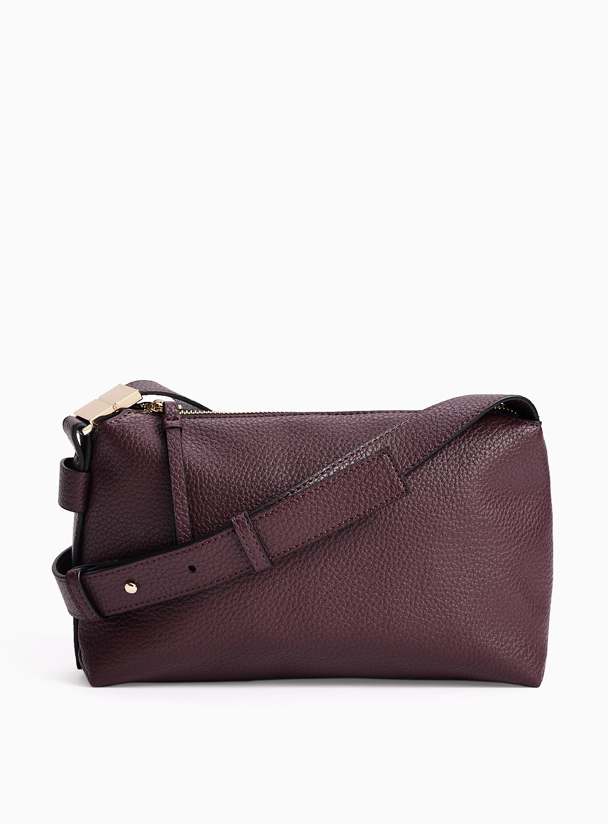 Dark Red PVC Cross Body Bag One Size - Image 2 thumbnail
